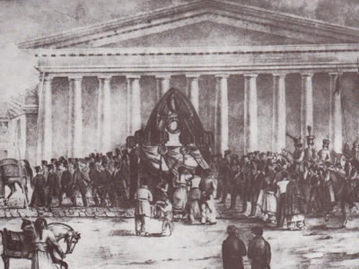 Exequias a Dorrego en 1829